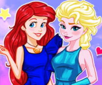 Ariel i Elsa na Okładce