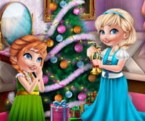 Elsa i Anna Przygotowują się do Świąt